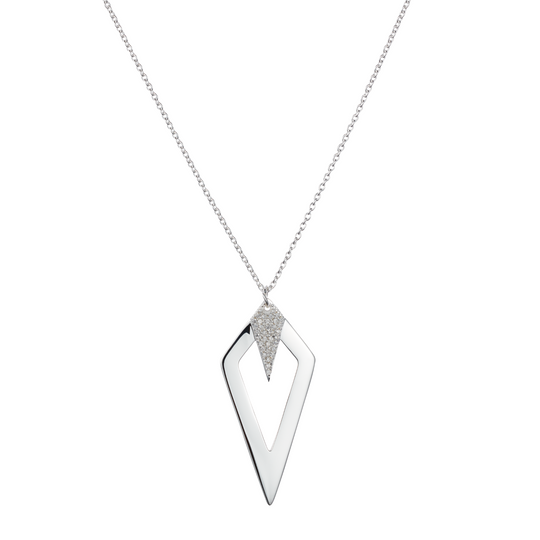 Arrowhead Necklace - Silver - 23NAHscz