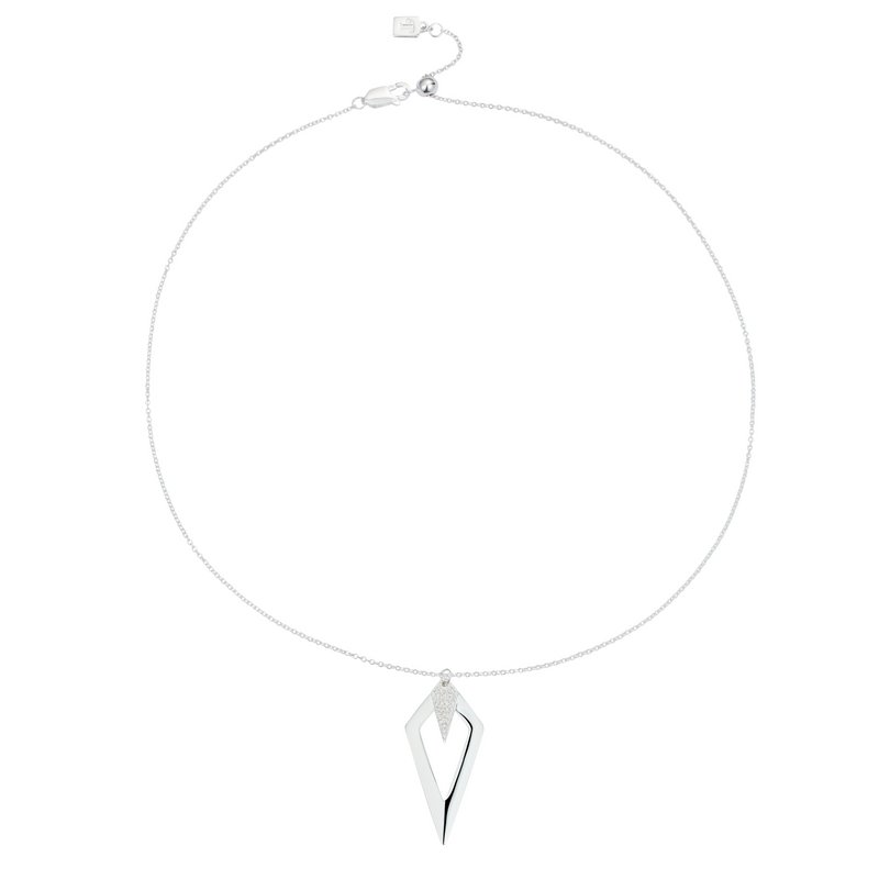 Arrowhead Necklace - Silver - 23NAHscz