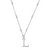 Initial Necklace - L - Silver - SNCC4040L