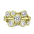 18ct Yellow Gold Round Brilliant Cut Diamond Bubble Ring - 3.00ct