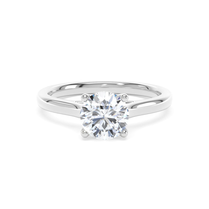 Platinum Round Brilliant Cut Laboratory Grown Diamond Engagement Ring - 2.07ct