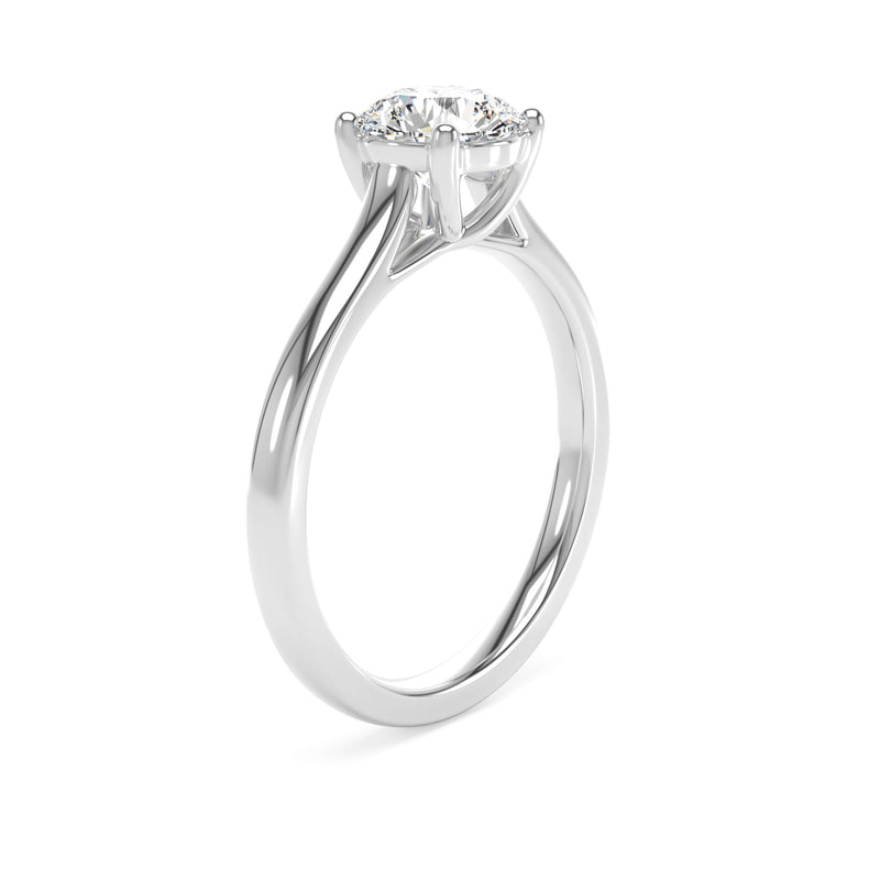 Platinum Round Brilliant Cut Laboratory Grown Diamond Engagement Ring - 2.07ct