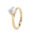 18ct Yellow Gold Round Brilliant Cut Laboratory Grown Diamond Engagement Ring - 1.04ct