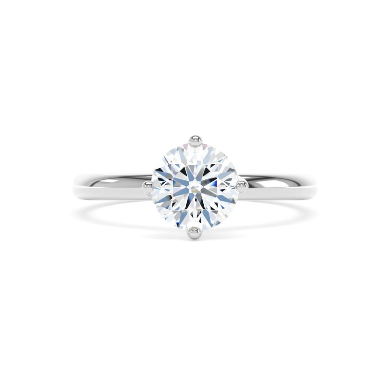 Platinum Round Brilliant Cut Laboratory Grown Diamond Engagement Ring, 2.00ct