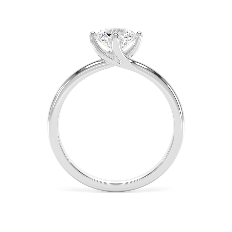 Platinum Round Brilliant Cut Laboratory Grown Diamond Engagement Ring, 2.00ct