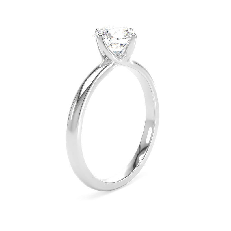 Platinum Round Brilliant Cut Laboratory Grown Diamond Engagement Ring, 2.00ct