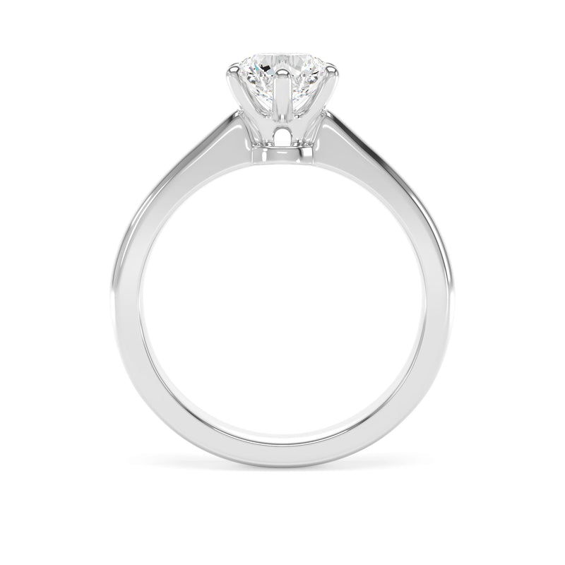 Platinum Round Brilliant Cut Laboratory Grown Diamond Engagement Ring - 1.57ct