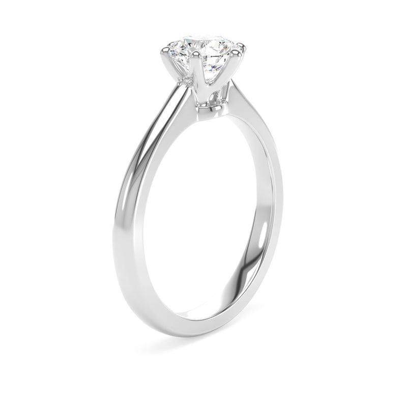 Platinum Round Brilliant Cut Laboratory Grown Diamond Engagement Ring - 1.57ct