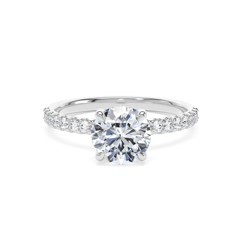 Platinum Round Brilliant Cut Laboratory Grown Diamond Engagement Ring - 1.25ct