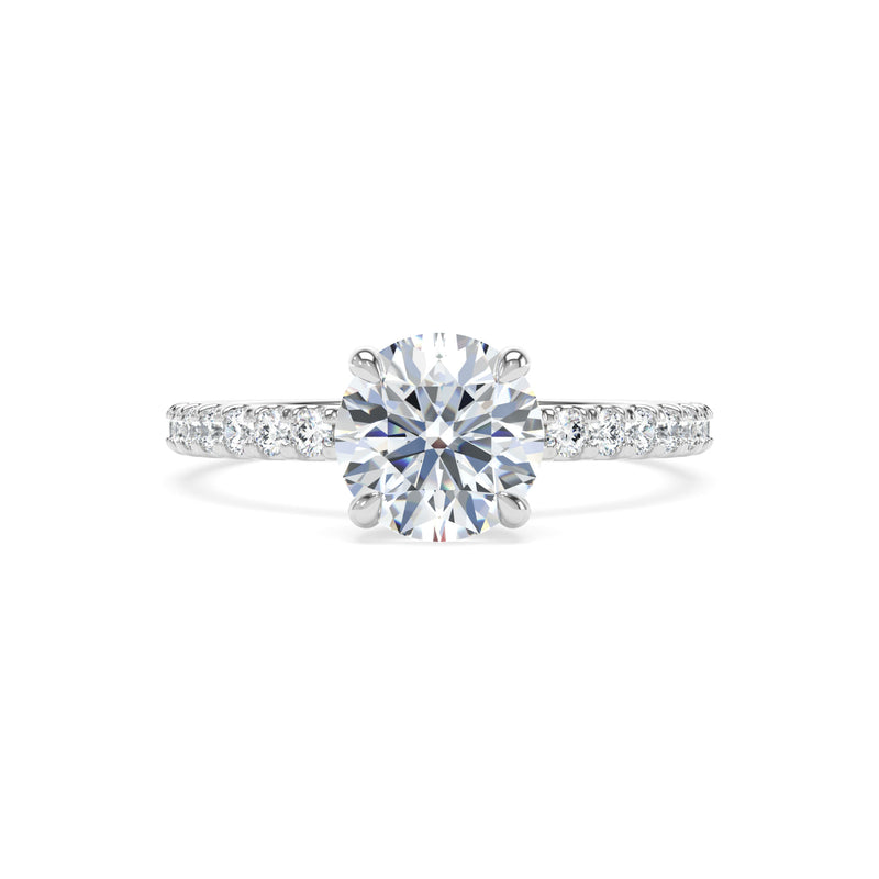 Platinum Round Brilliant Cut Laboratory Grown Diamond Engagement Ring - 1.25ct