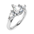 Platinum Pear Cut Laboratory Grown Diamond Ring - 1.27ct