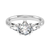 Platinum Pear Cut Laboratory Grown Diamond Ring - 1.27ct