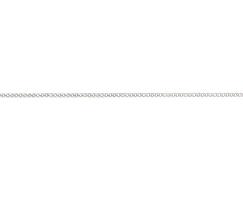 Silver Filed Curb Chain - 18