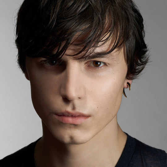 Sabre Deco Talon Earrings - Gold/Black - SA075.YVBKE