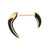 Sabre Deco Talon Earrings - Gold/Black - SA075.YVBKE