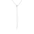Sabre Deco Long Drop Necklace - Silver - SA078.SSNANOS