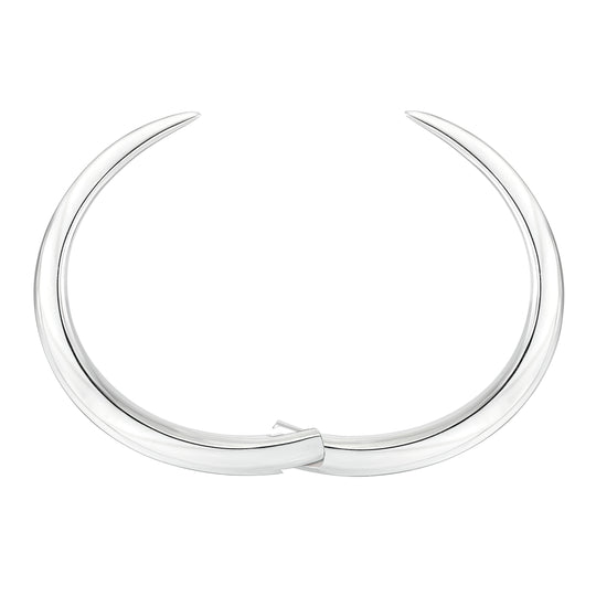 Sabre Deco Cuff Bangle - Silver