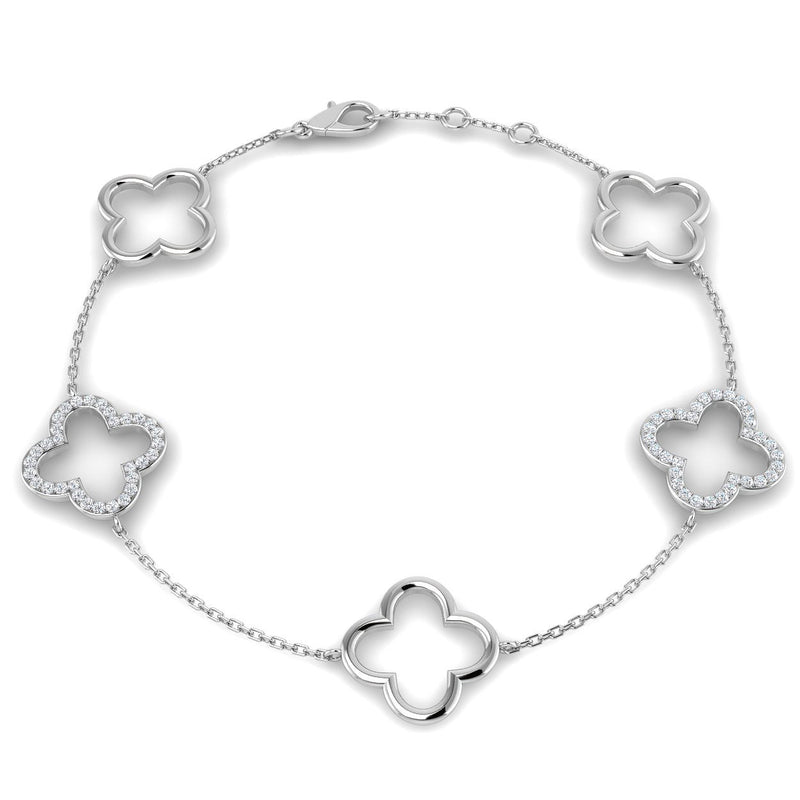 Diamond Bracelet, 0.23ct - 9ct White Gold