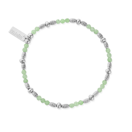 Sparkle Aventurine Bracelet - Silver - SBABCS