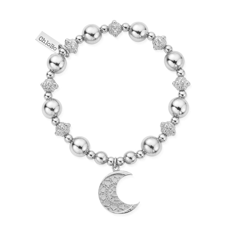 Moon Mandala Bracelet - Silver - SBB3352