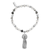 Tassel Of Joy Black Rutilated Quartz Bracelet - Silver - SBBRQO3454