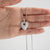 Cariad Diamond Big Heart Pendant - Silver/Rose - SCA010