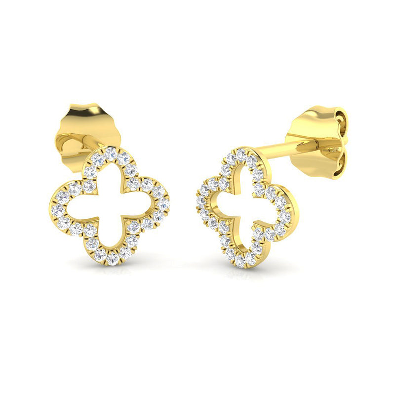 Diamond Stud Earrings, 0.24ct - 9ct Yellow Gold