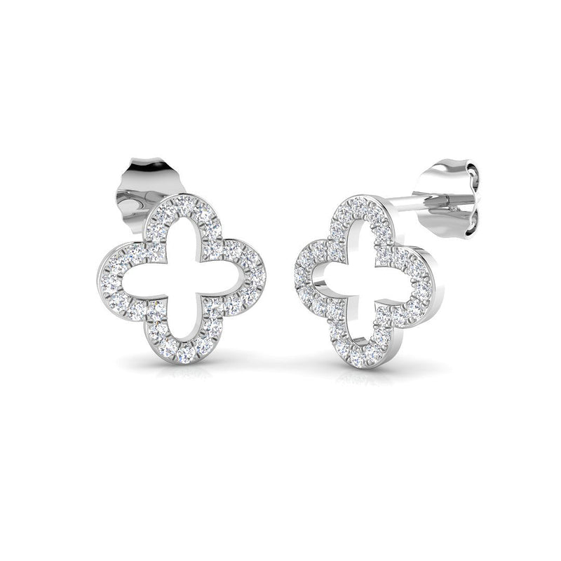 Diamond Stud Earrings, 0.24ct - 9ct White Gold