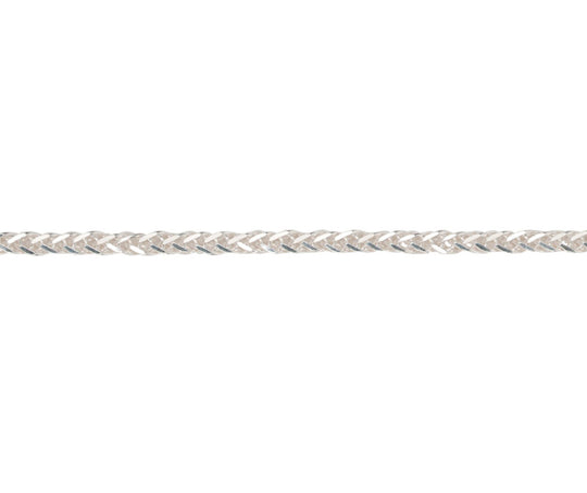 Silver Filed Spiga Chain - 18"/45cm