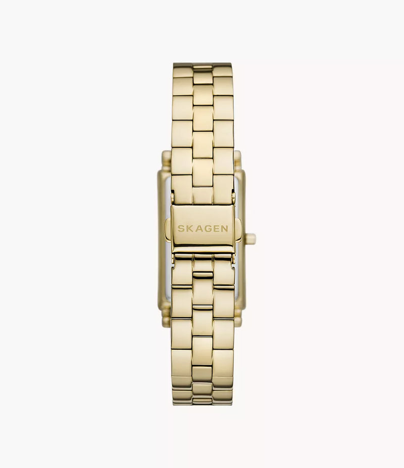Hagen Three-Hand Stainless Steel Tank Watch - Gold - SKW3098