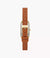 Hagen Micro Two-Hand Ladies Watch - Gold/Brown Leather - SKW3149