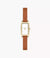 Hagen Micro Two-Hand Ladies Watch - Gold/Brown Leather - SKW3149