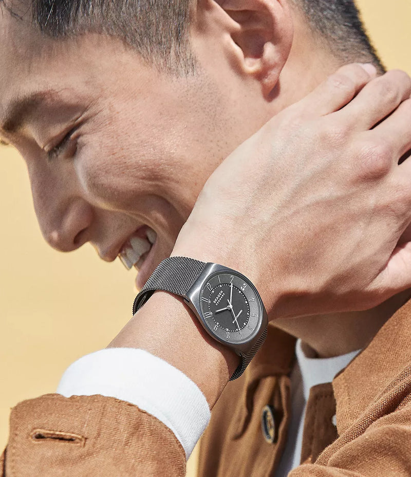 Grenen Solar-Powered Gents Watch - SKW6836