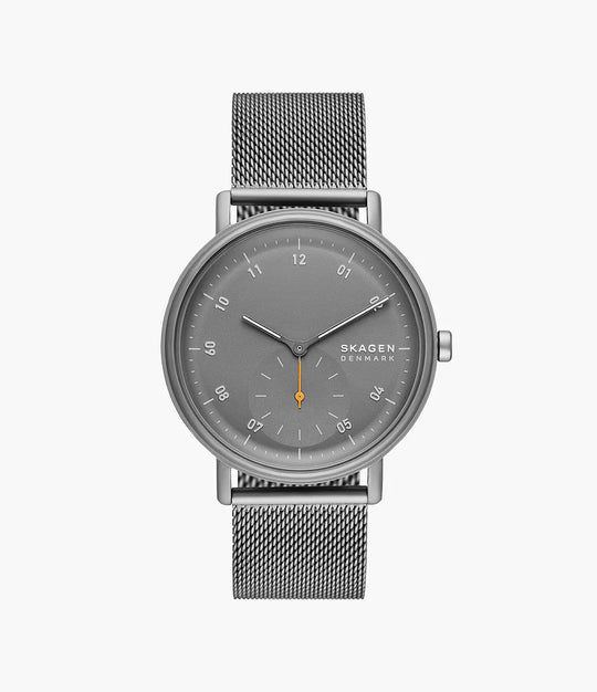 Kuppel Two-Hand Sub-Second Mesh Watch - Charcoal - SKW6891
