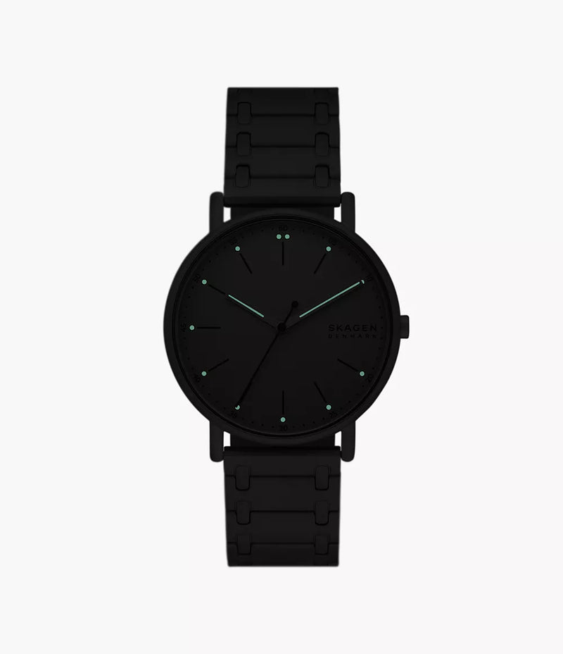 Signatur Charcoal Bracelet Watch, 40mm - SKW6913