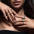 Interlock Me Diamond Single Ring, Size N - 18ct Rose Gold - IM005.RGWHRZN