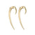 Hook Size 2 Earrings - Gold - Large - HT009.YVNAEOS