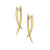 Sabre Diamond Crossover Earrings - Gold Vermeil - SA025.YVWHEOS