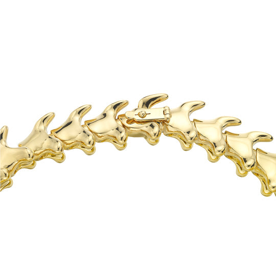 Serpent's Trace Wide Bracelet, Large - Gold - ST014.YVNABZL