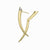 Sabre Diamond Crossover Earrings - Gold Vermeil - SA025.YVWHEOS