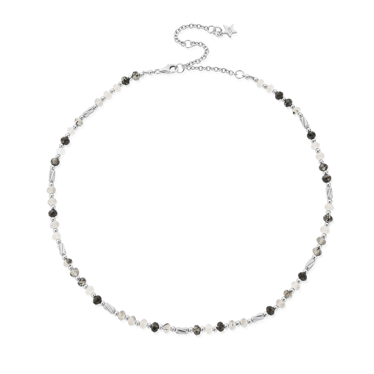 Aura Strengthening Black Rutilated Quartz Necklace - Silver - SNBRQTO