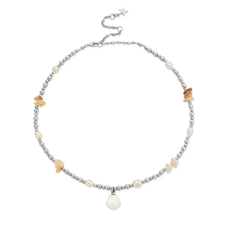 Dream Waves Necklace - Silver - SNS3540