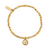 Citrine Solar Plexus Chakra Bracelet - Gold - GBC765