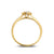 Pompon Diamond Ring, 0.18ct - Gold