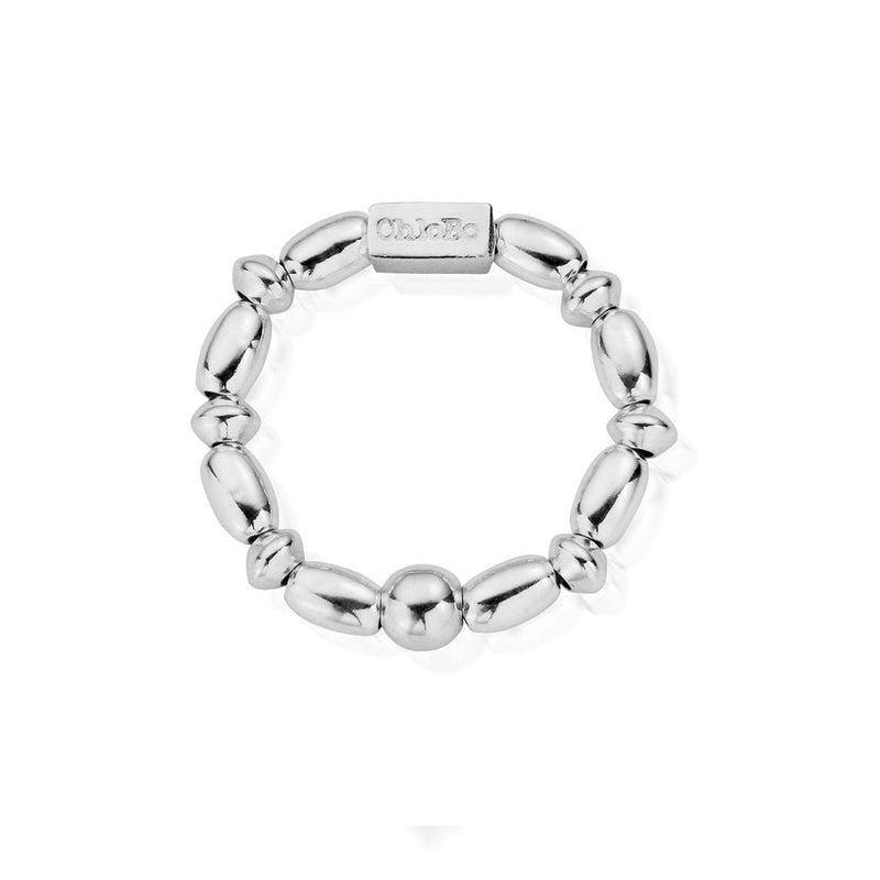 Mini Rice Ring, Medium - Silver - SRMR2