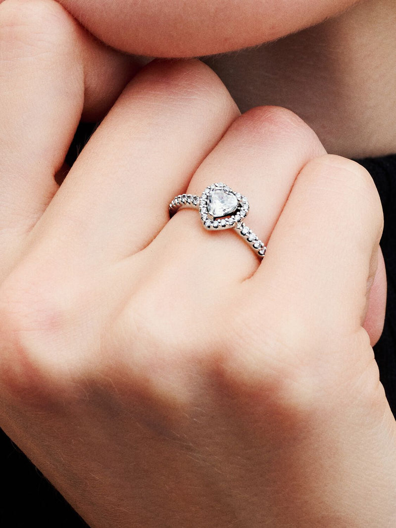 Elevated Heart Ring - Sterling Silver - 198421C01