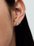 Sparkling Elevated Heart Stud Earrings - 14ct Gold Plated - 268427C01