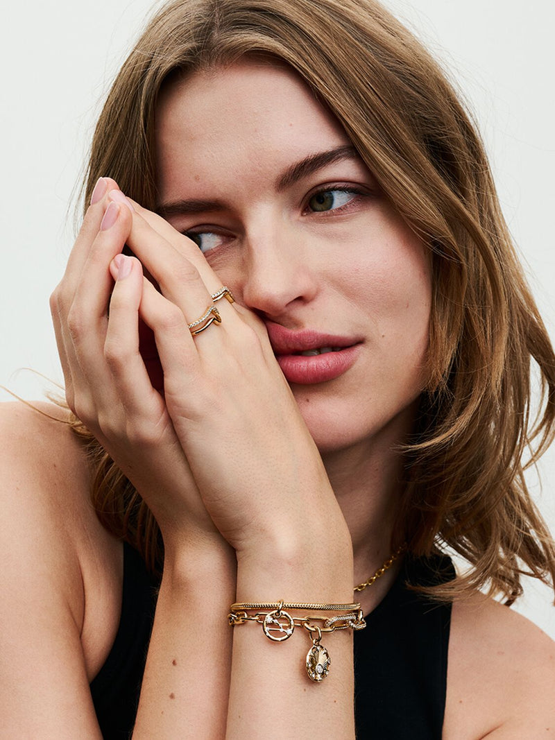 Small-Link Chain Bracelet - 14ct Gold Plated - 569662C00