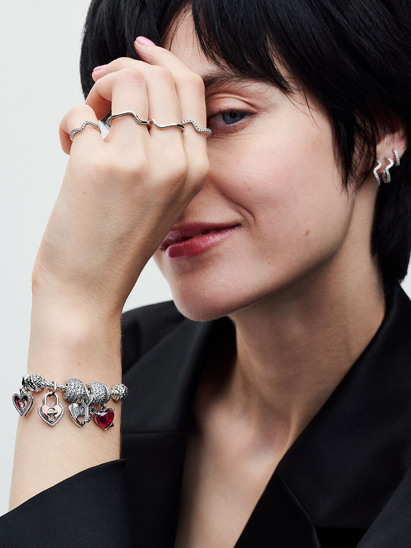 Pandora Moments Studded Chain Bracelet - Sterling Silver - 592453C00