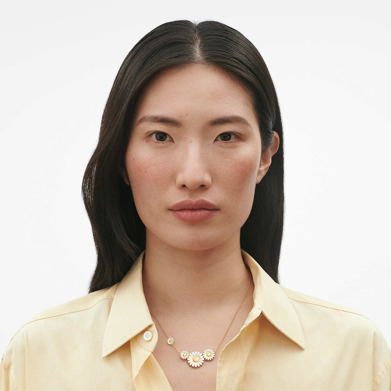 Daisy Four Flower Necklace - Gold - 20001666